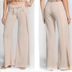 BILLABONG  Ivory beach palazzo pants M
